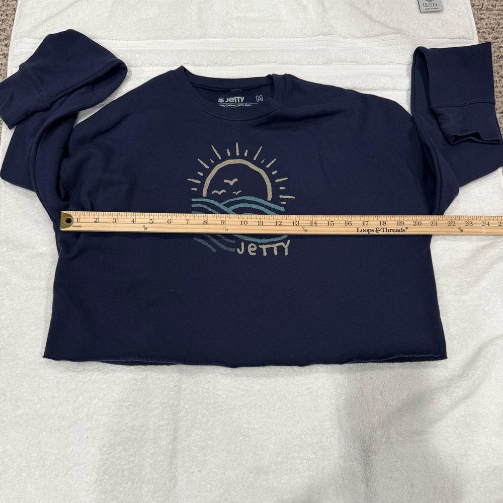 Women’s Jetty Lightweight Cropped Sweatshirt Size Medium - Picture 6 of 9